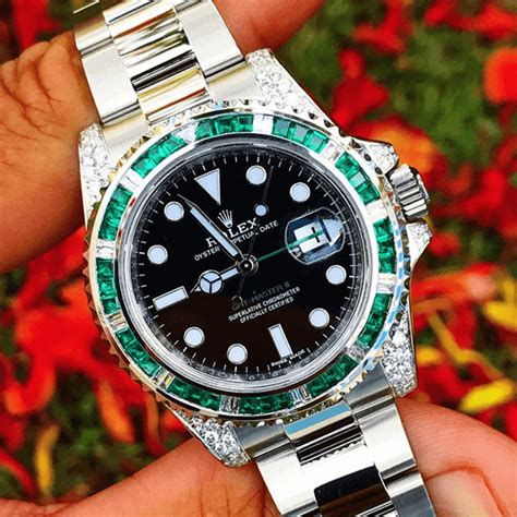 rolex gmt master 2 green bezel|Rolex GMT Master bezel insert.